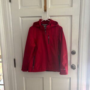 Ladies Red Zip front Jacket